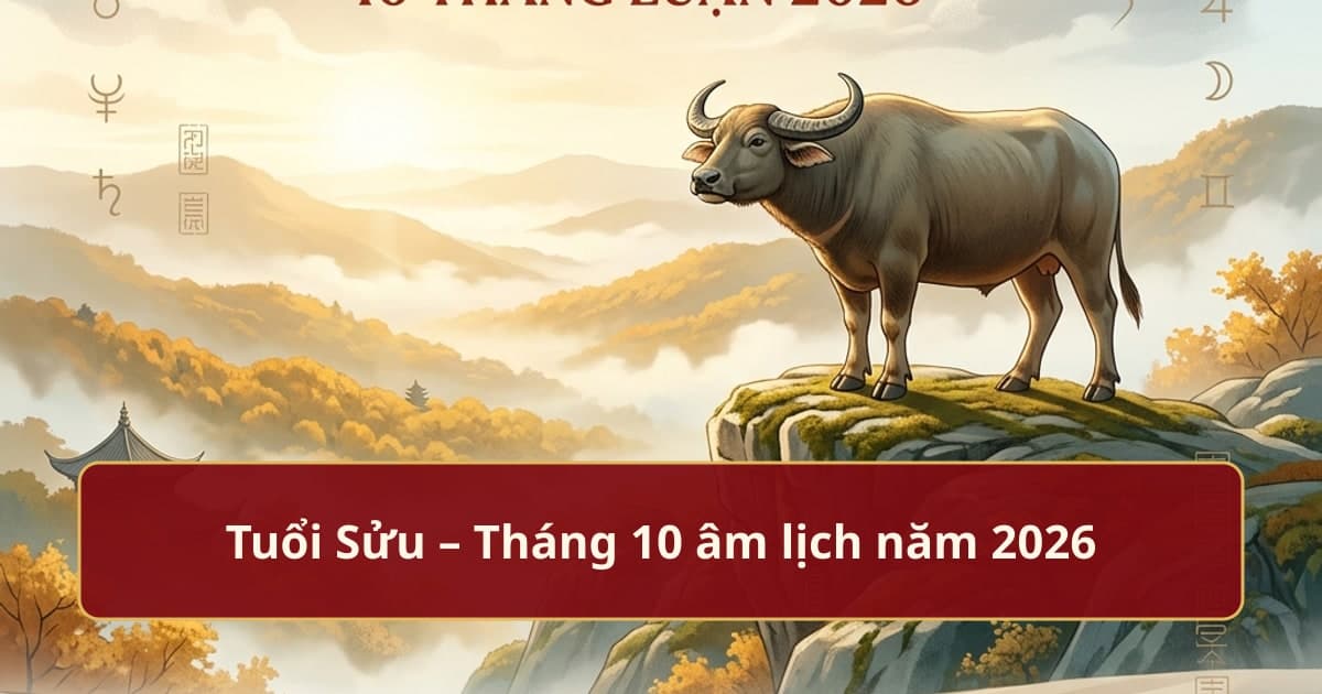Tử vi Tuổi Sửu tháng 10 âm lịch 2026: Hội tụ thiên thời, củng cố vị thế