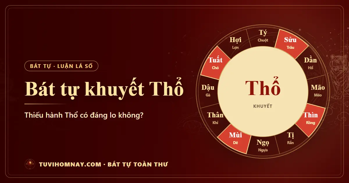 Bát tự khuyết Thổ: thiếu hành Thổ có đáng lo không? — Bát tự toàn thư
