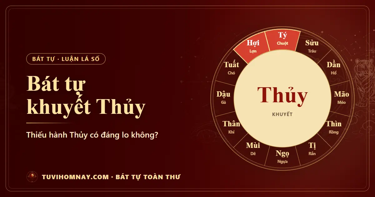 Bát tự khuyết Thủy: thiếu hành Thủy có đáng lo không? — Bát tự toàn thư