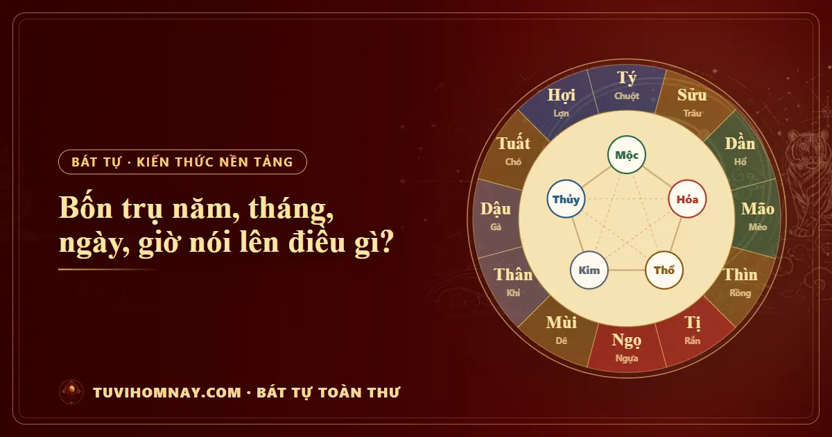 Bốn trụ năm, tháng, ngày, giờ nói lên điều gì? — Bát tự toàn thư