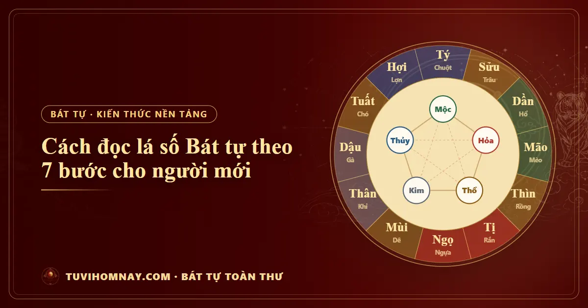 Cách đọc lá số Bát tự theo 7 bước cho người mới — Bát tự toàn thư