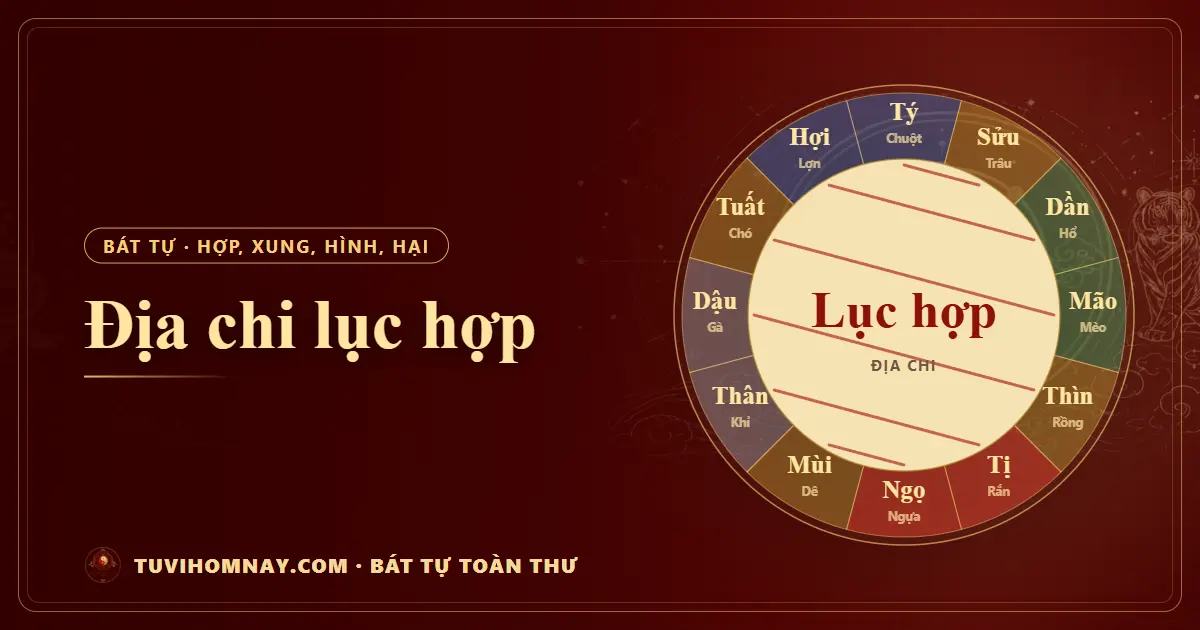 Địa chi lục hợp — Bát tự toàn thư