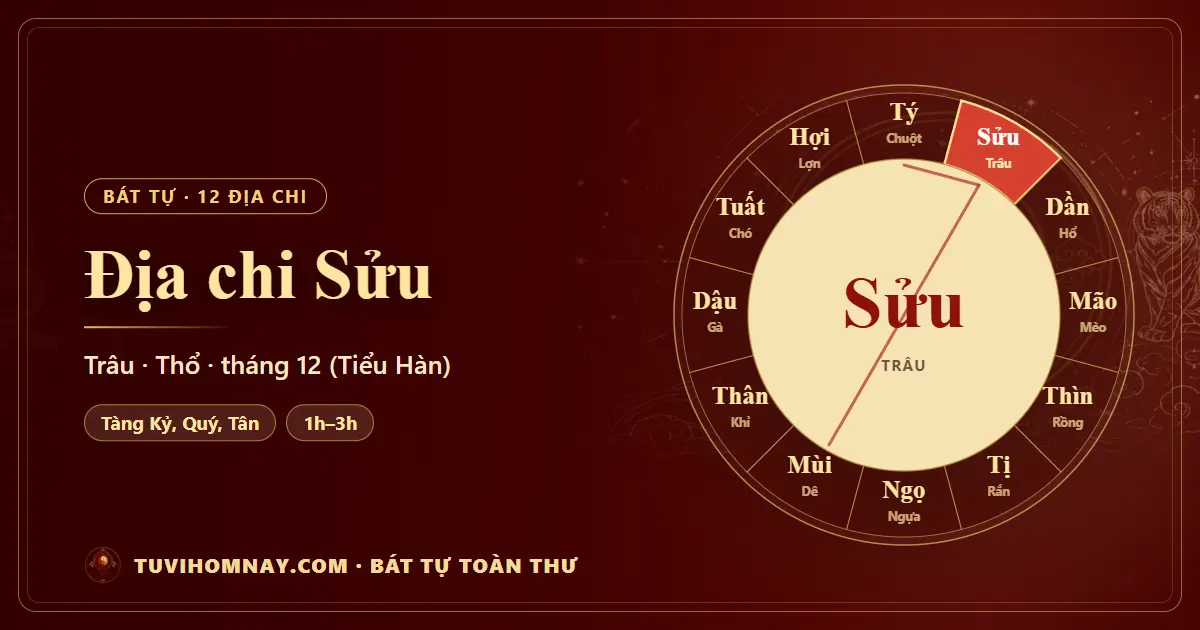 Địa chi Sửu trong Bát tự: tàng can, tháng, giờ — Bát tự toàn thư
