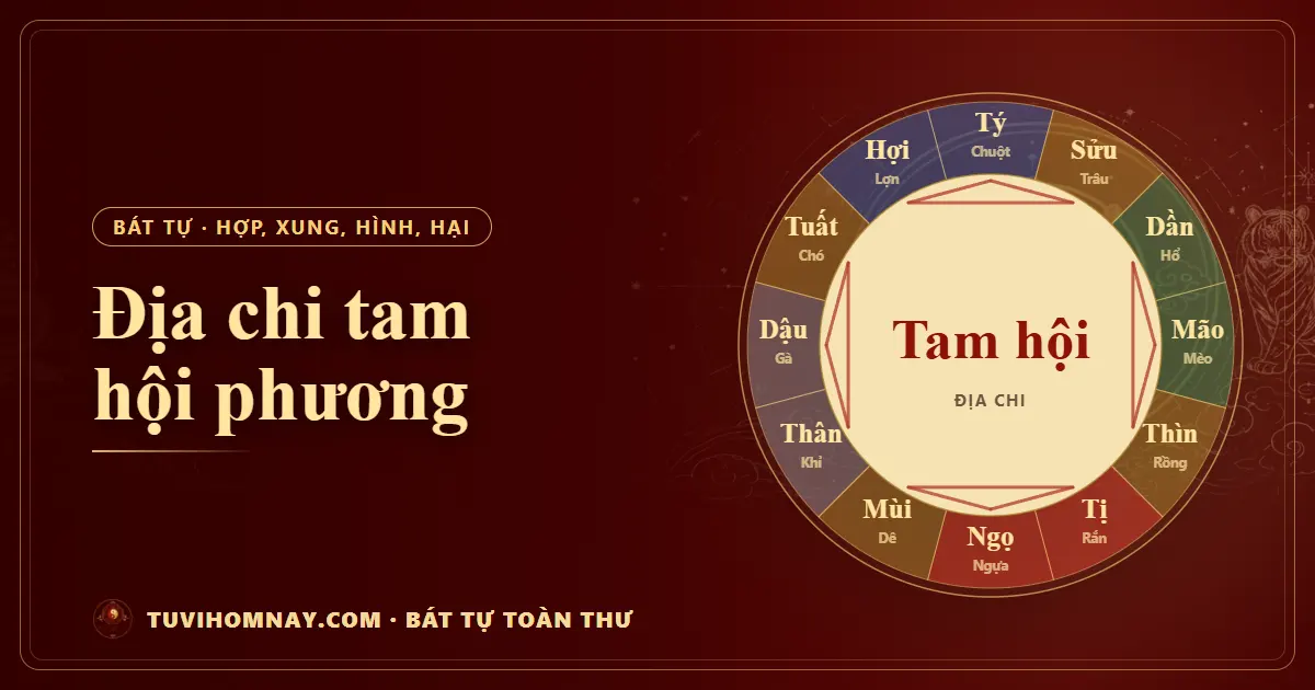 Địa chi tam hội phương — Bát tự toàn thư