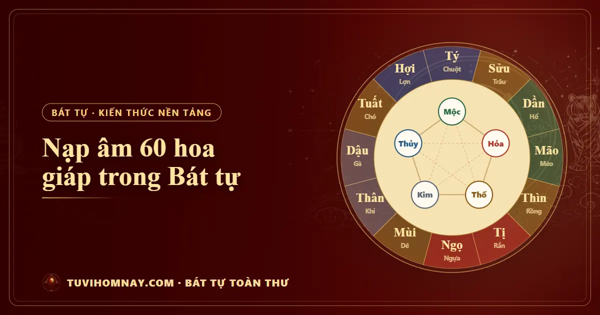 Nạp âm 60 hoa giáp trong Bát tự — Bát tự toàn thư
