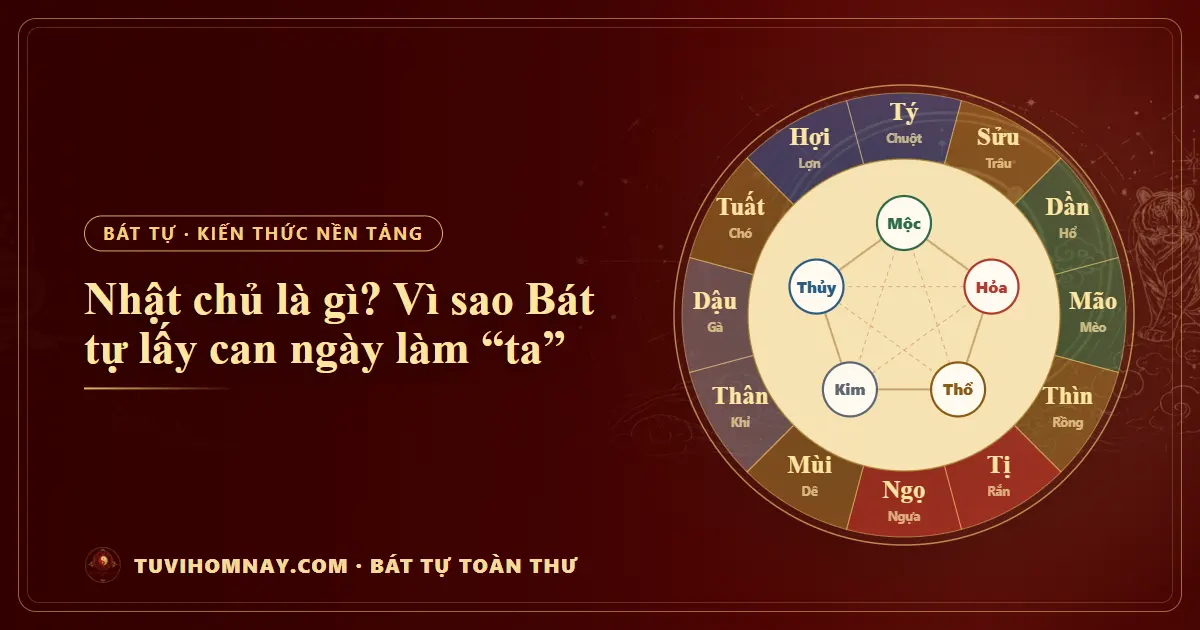 Nhật chủ là gì? Vì sao Bát tự lấy can ngày làm “ta” — Bát tự toàn thư