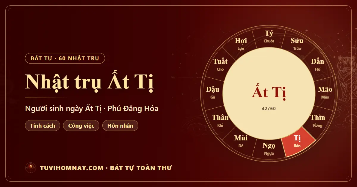 Nhật trụ Ất Tị: người sinh ngày Ất Tị — Bát tự toàn thư