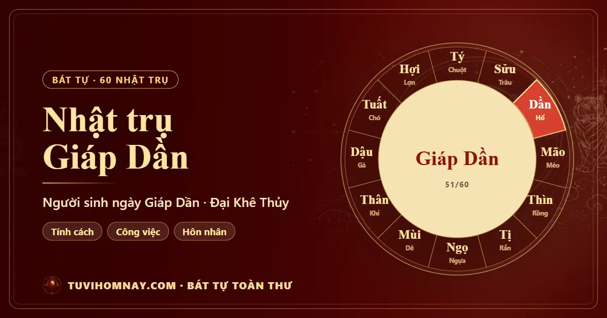 Nhật trụ Giáp Dần: người sinh ngày Giáp Dần — Bát tự toàn thư