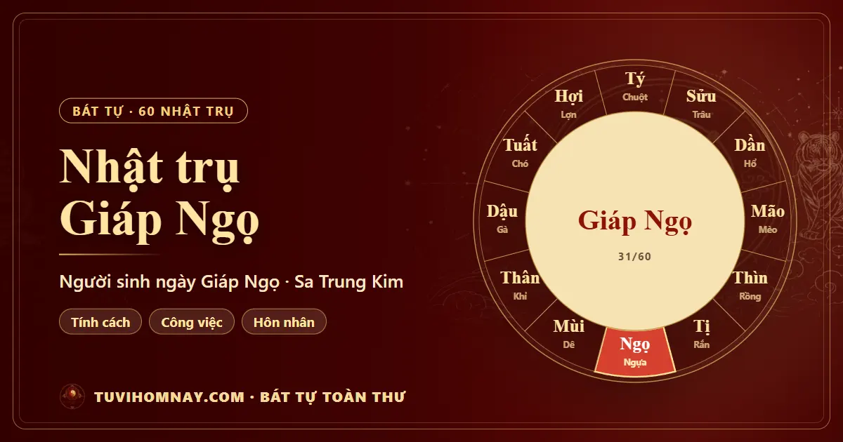 Nhật trụ Giáp Ngọ: người sinh ngày Giáp Ngọ — Bát tự toàn thư