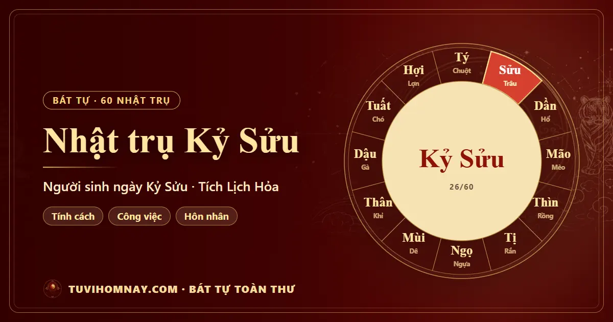 Nhật trụ Kỷ Sửu: người sinh ngày Kỷ Sửu — Bát tự toàn thư