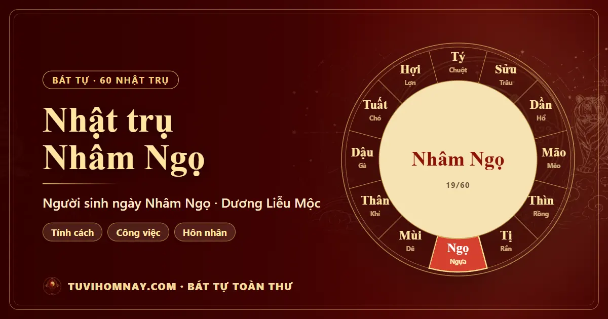 Nhật trụ Nhâm Ngọ: người sinh ngày Nhâm Ngọ — Bát tự toàn thư