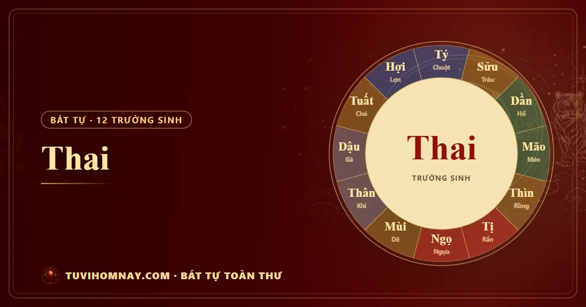 Thai trong 12 trường sinh Bát tự — Bát tự toàn thư