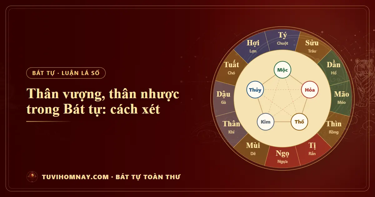 Thân vượng, thân nhược trong Bát tự: cách xét — Bát tự toàn thư