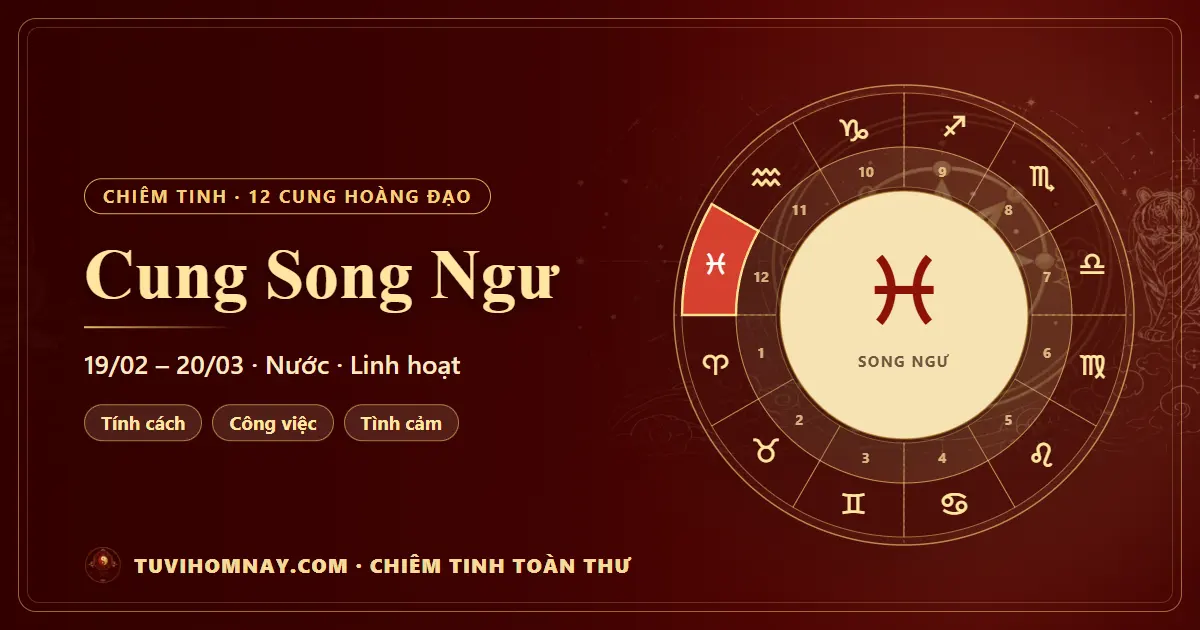 Cung Song Ngư trong chiêm tinh — Chiêm tinh toàn thư