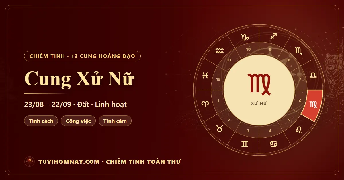 Cung Xử Nữ trong chiêm tinh — Chiêm tinh toàn thư