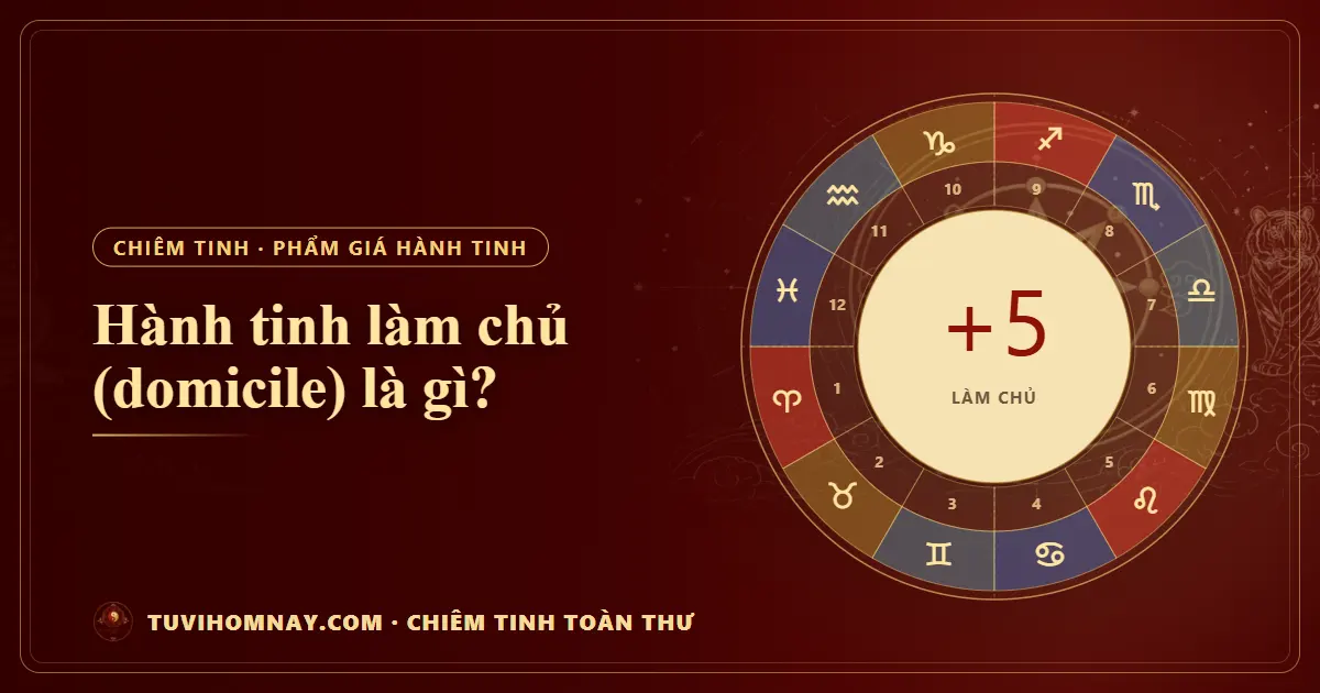 Hành tinh làm chủ (domicile) là gì? — Chiêm tinh toàn thư