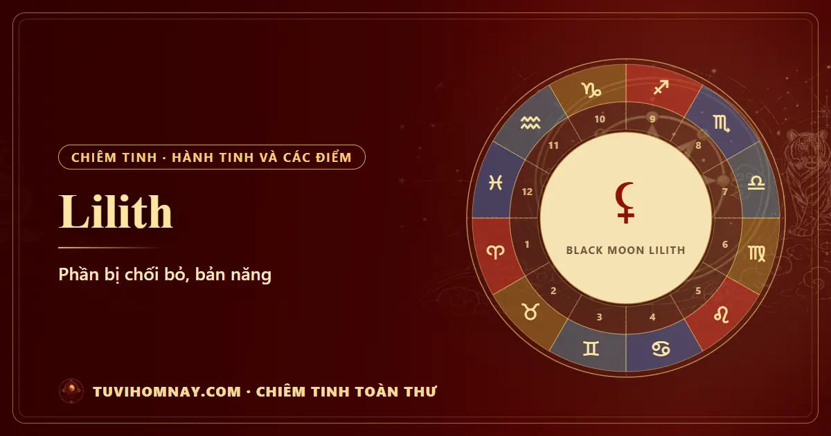Lilith trong chiêm tinh — Chiêm tinh toàn thư