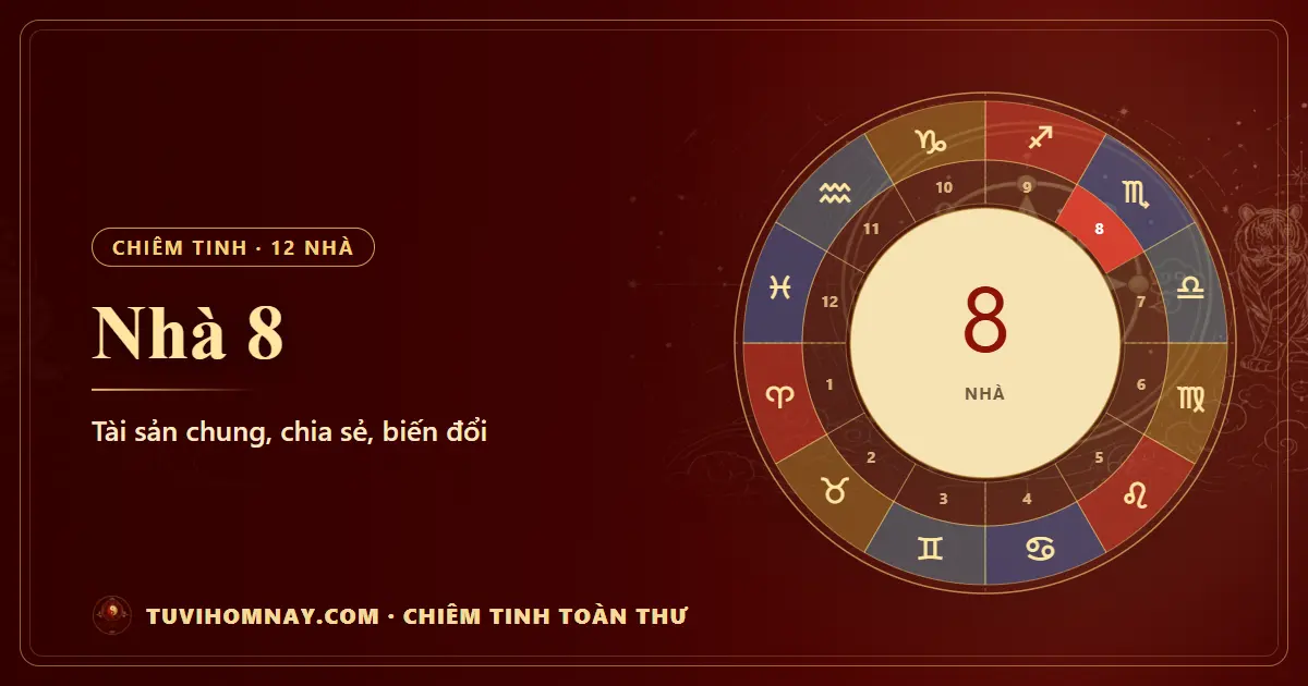 Nhà 8 trong chiêm tinh: tài sản chung, chia sẻ, biến đổi — Chiêm tinh toàn thư