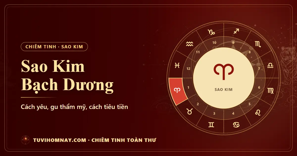 Sao Kim Bạch Dương — Chiêm tinh toàn thư
