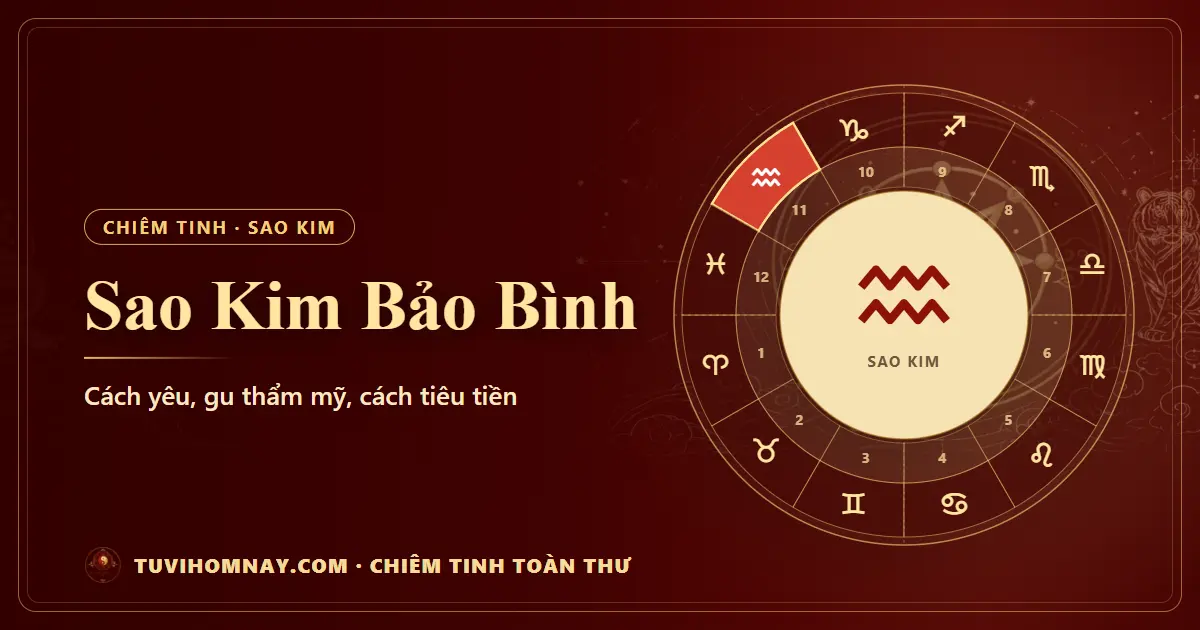 Sao Kim Bảo Bình — Chiêm tinh toàn thư