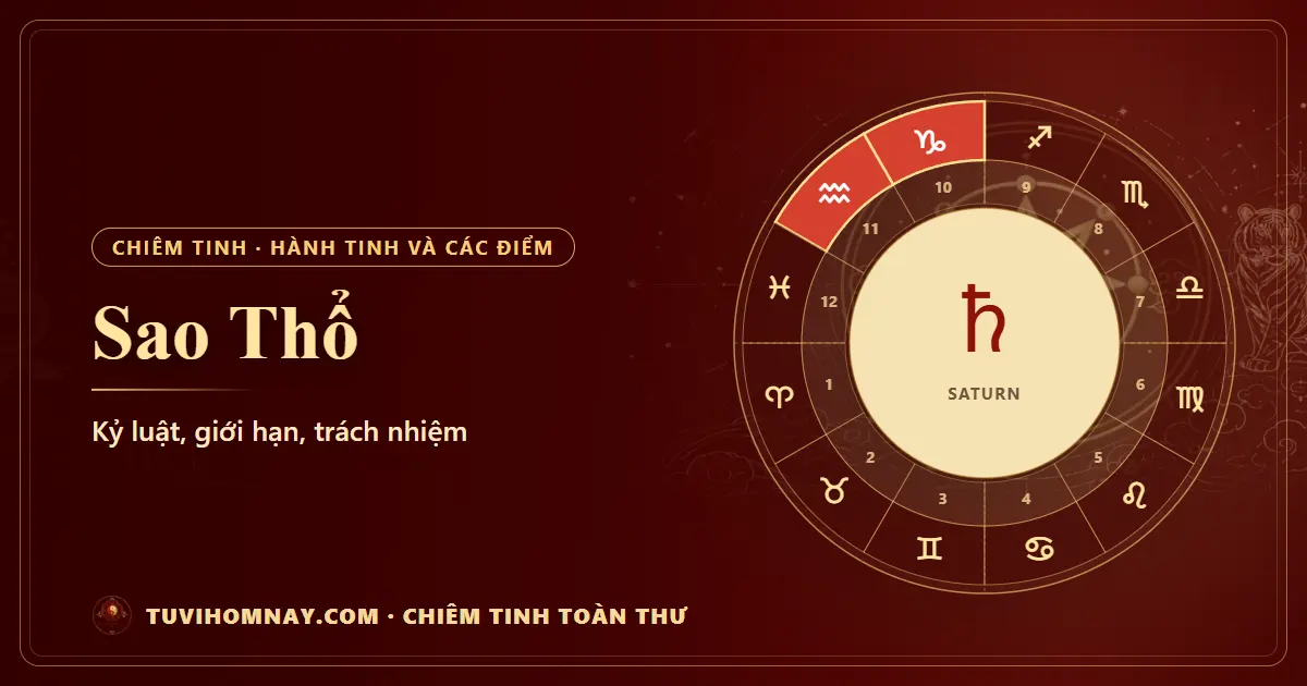 Sao Thổ trong chiêm tinh — Chiêm tinh toàn thư