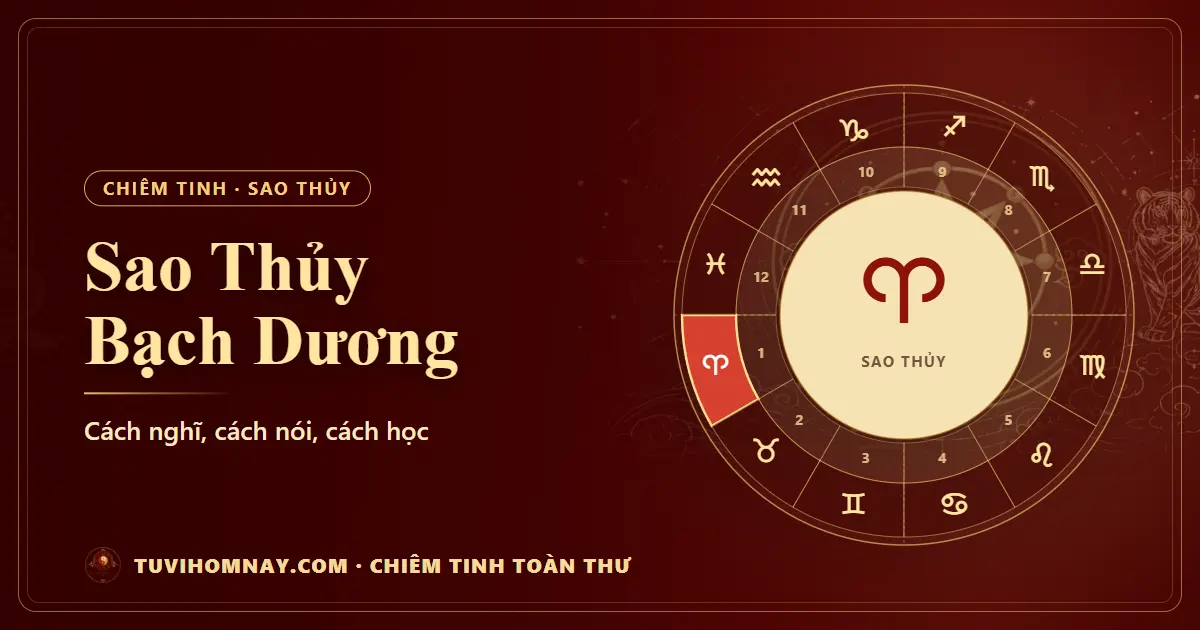 Sao Thủy Bạch Dương — Chiêm tinh toàn thư