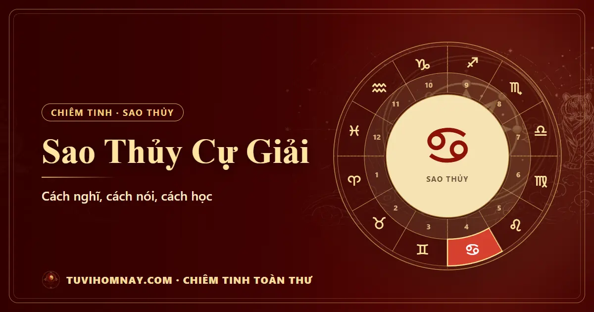 Sao Thủy Cự Giải — Chiêm tinh toàn thư