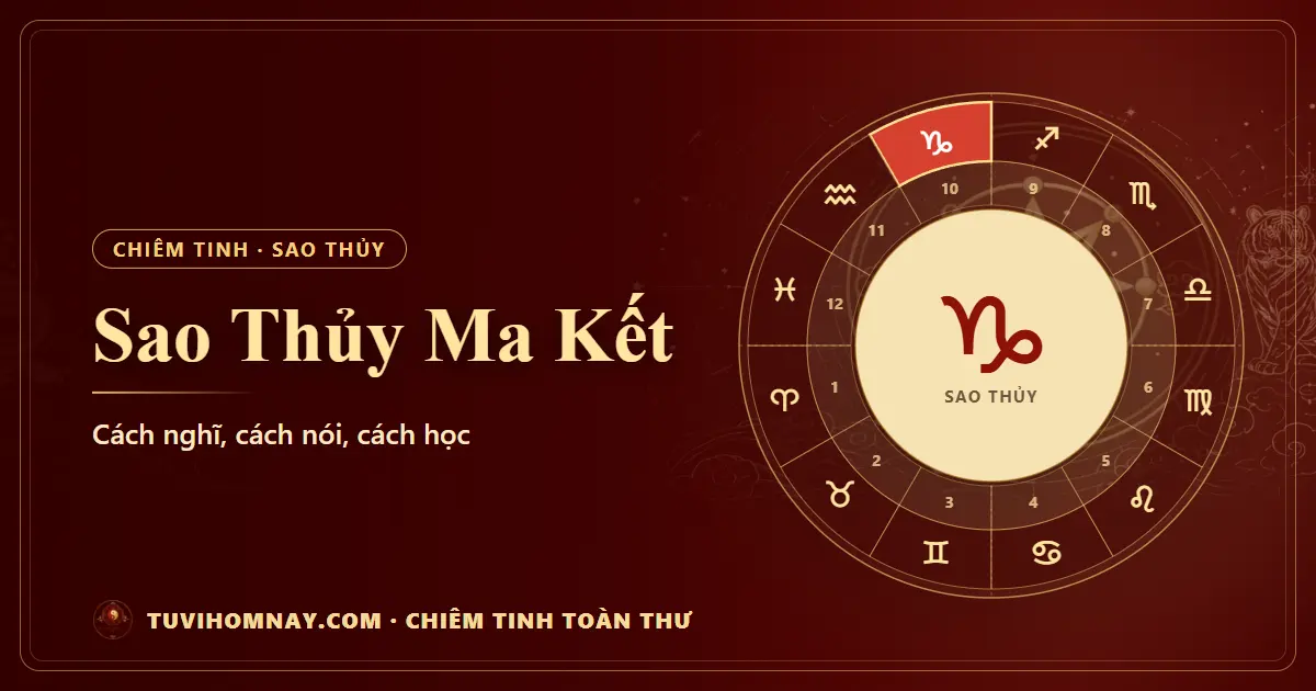 Sao Thủy Ma Kết — Chiêm tinh toàn thư