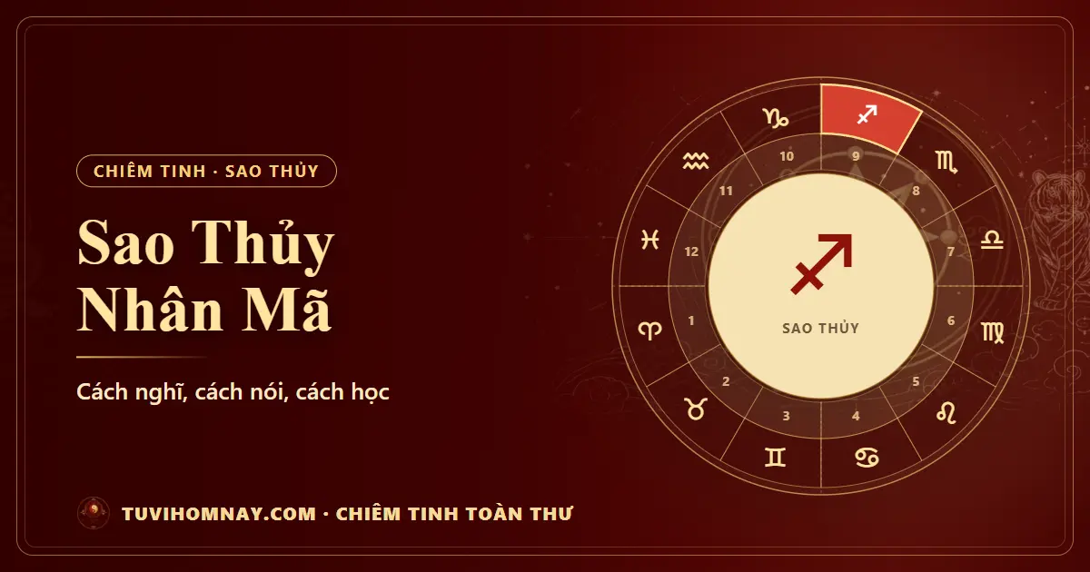 Sao Thủy Nhân Mã — Chiêm tinh toàn thư