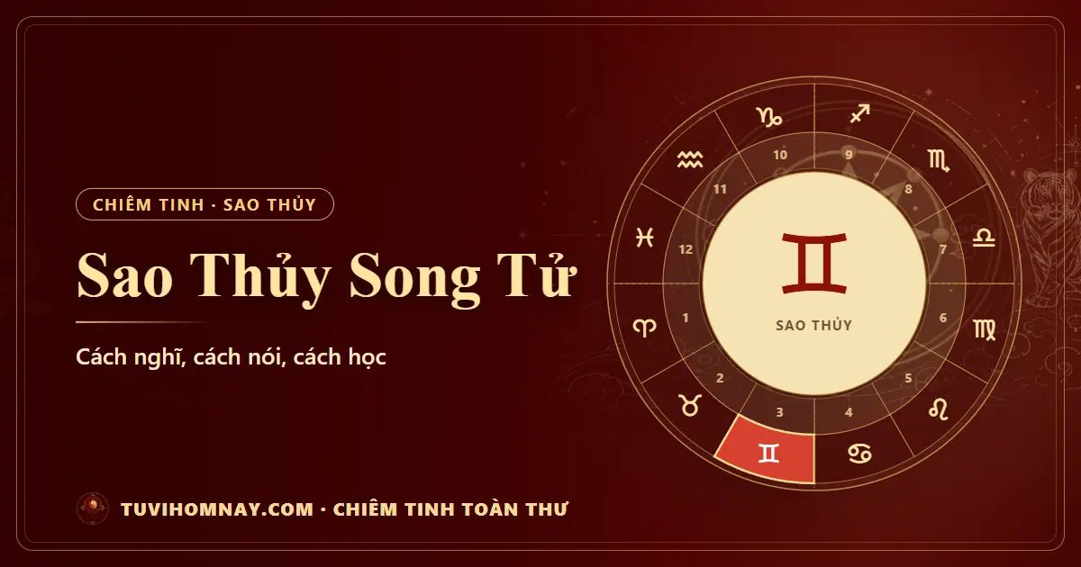 Sao Thủy Song Tử — Chiêm tinh toàn thư