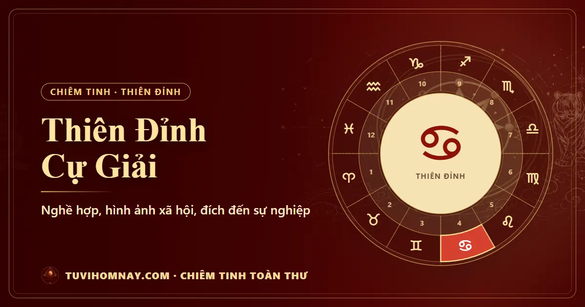 Thiên Đỉnh Cự Giải — Chiêm tinh toàn thư
