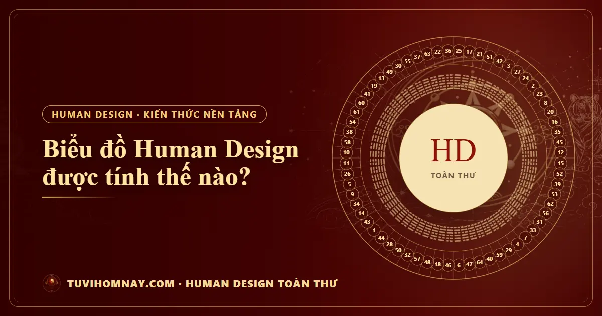 Biểu đồ Human Design được tính thế nào? — Human Design toàn thư