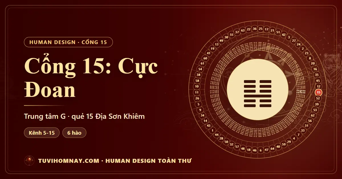 Cổng 15: Cực Đoan — Human Design toàn thư
