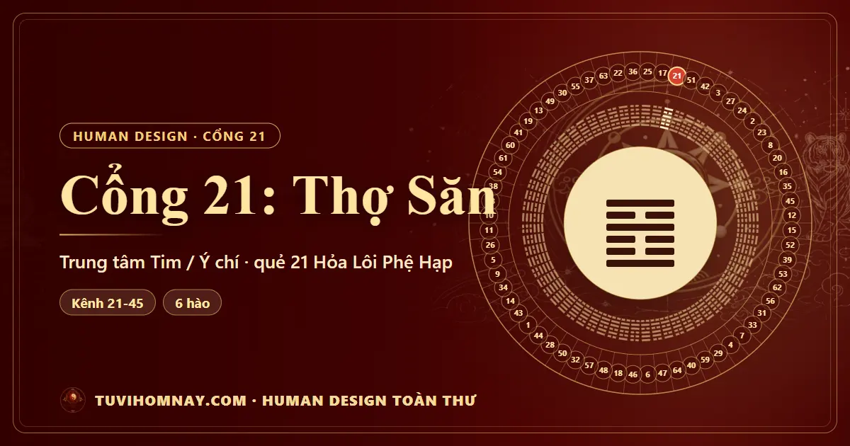 Cổng 21: Thợ Săn — Human Design toàn thư