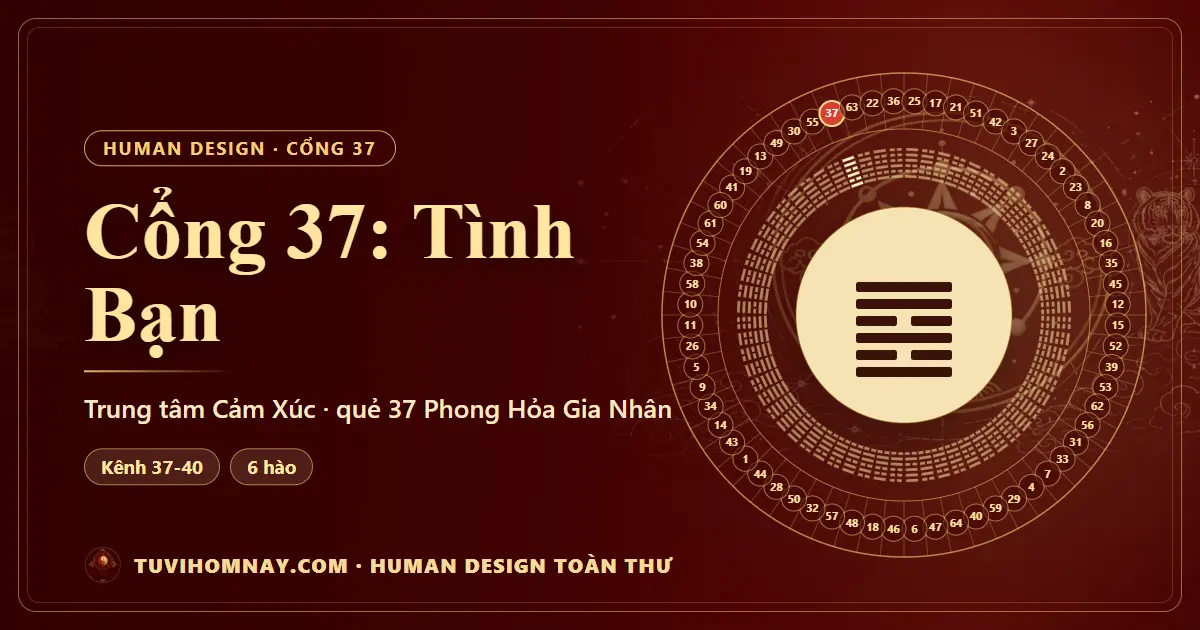 Cổng 37: Tình Bạn — Human Design toàn thư