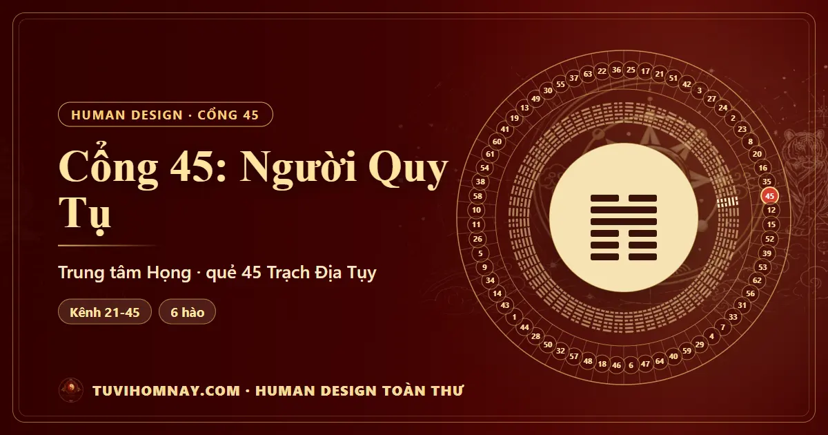 Cổng 45: Người Quy Tụ — Human Design toàn thư