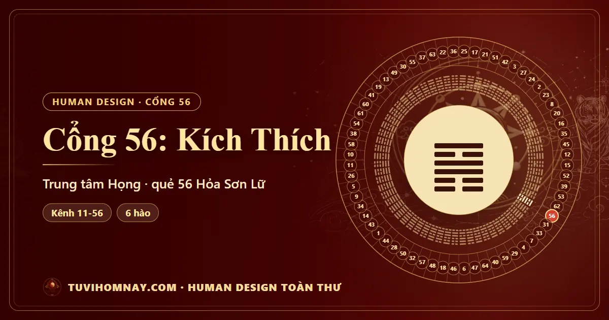 Cổng 56: Kích Thích — Human Design toàn thư