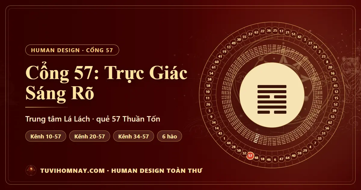 Cổng 57: Trực Giác Sáng Rõ — Human Design toàn thư