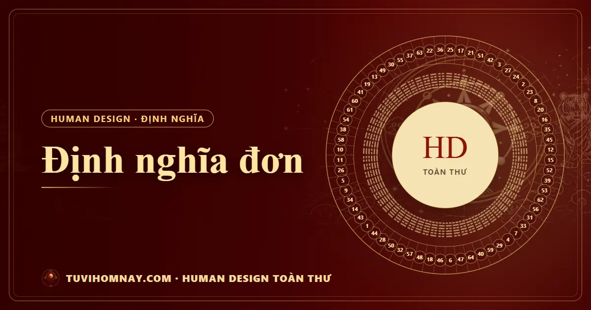 Định nghĩa đơn — Human Design toàn thư