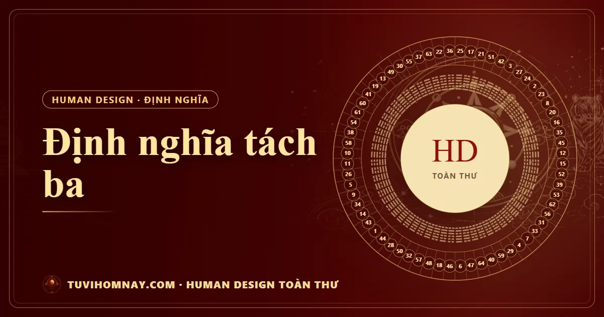 Định nghĩa tách ba — Human Design toàn thư