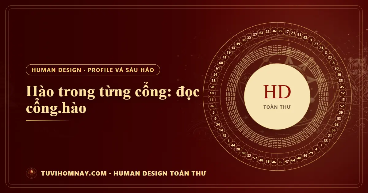 Hào trong từng cổng: đọc cổng.hào — Human Design toàn thư