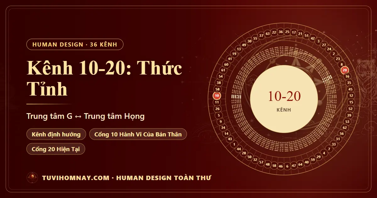 Kênh 10-20: Thức Tỉnh — Human Design toàn thư