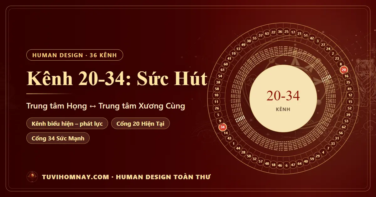Kênh 20-34: Sức Hút — Human Design toàn thư
