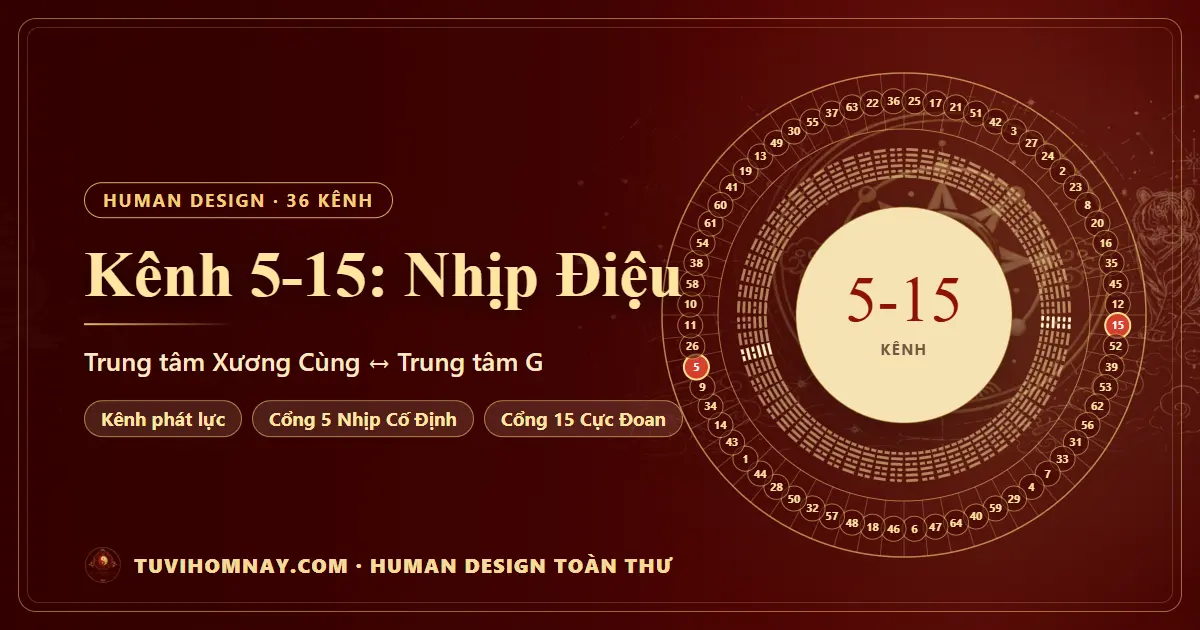 Kênh 5-15: Nhịp Điệu — Human Design toàn thư