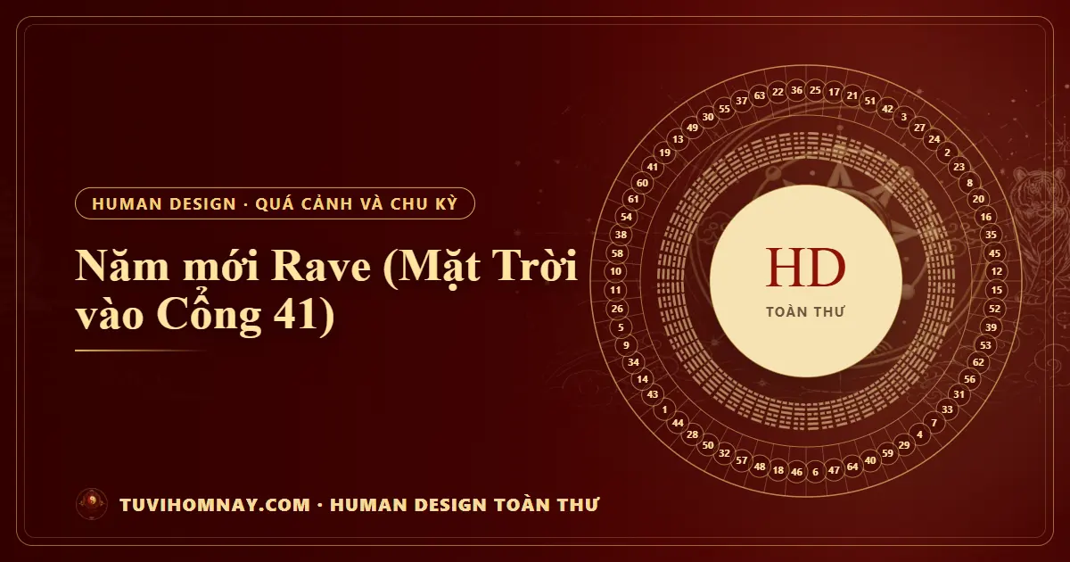 Năm mới Rave (Mặt Trời vào Cổng 41) — Human Design toàn thư