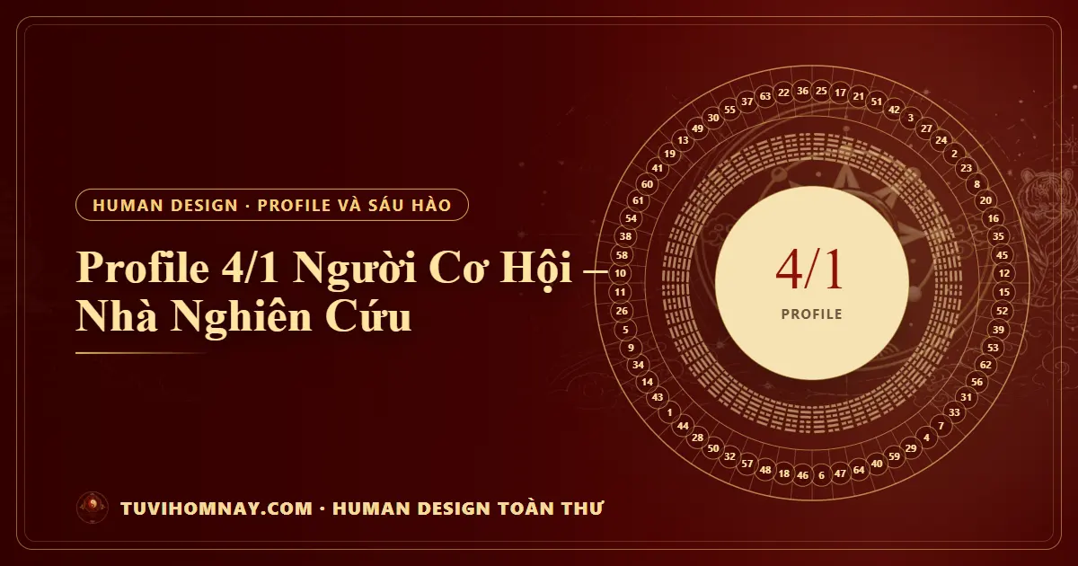 Profile 4/1 Người Cơ Hội – Nhà Nghiên Cứu — Human Design toàn thư