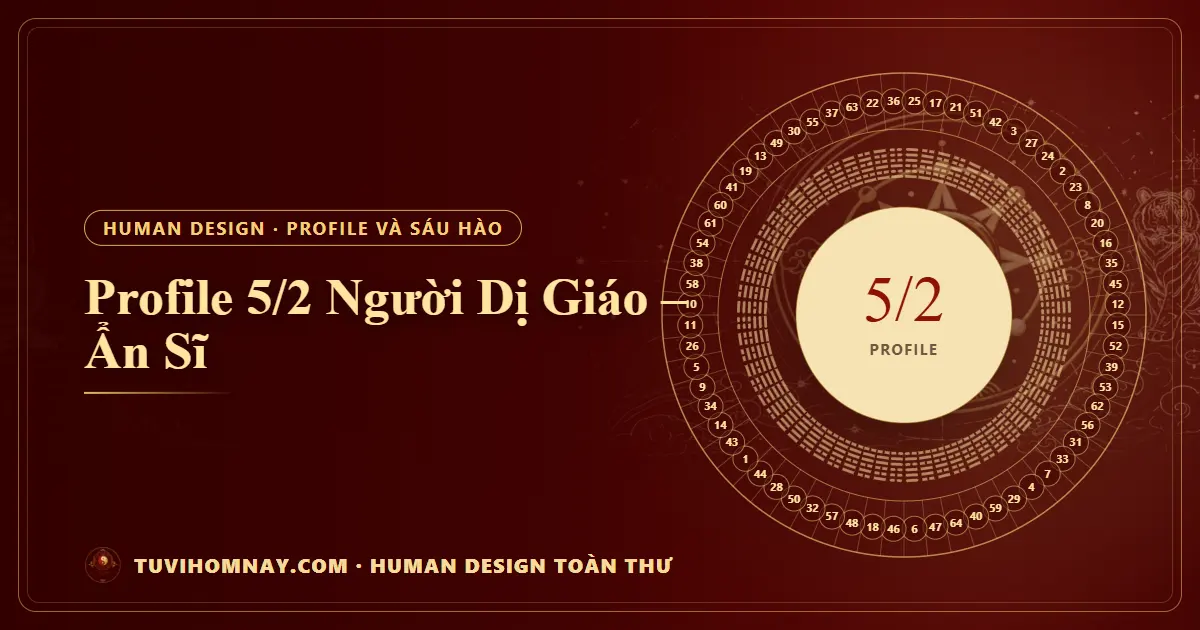 Profile 5/2 Người Dị Giáo – Ẩn Sĩ — Human Design toàn thư