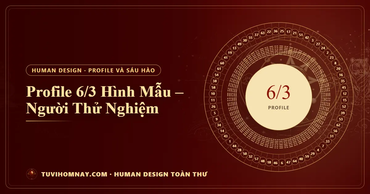 Profile 6/3 Hình Mẫu – Người Thử Nghiệm — Human Design toàn thư