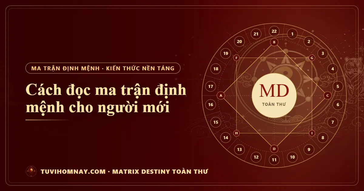 Cách đọc ma trận định mệnh cho người mới — Matrix Destiny toàn thư