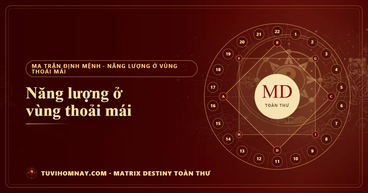 Năng lượng ở vùng thoải mái — Matrix Destiny toàn thư